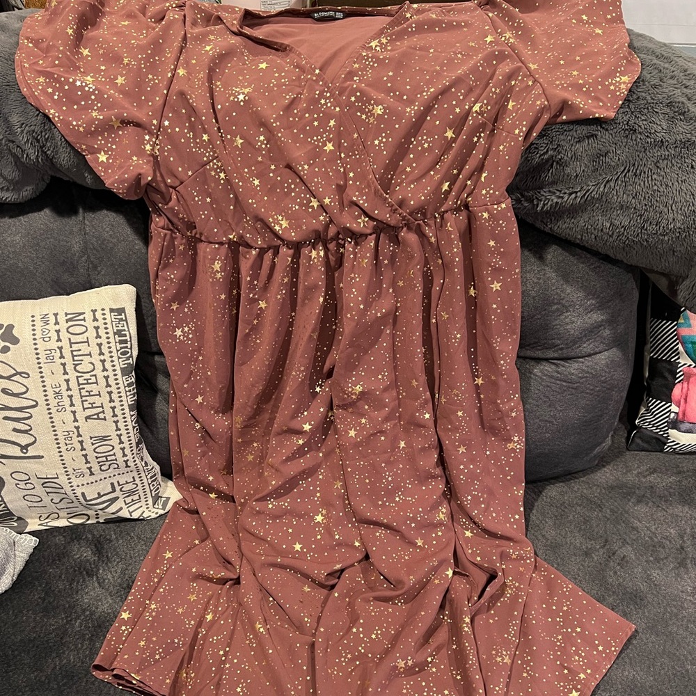 Mauve Gold Star Maxi